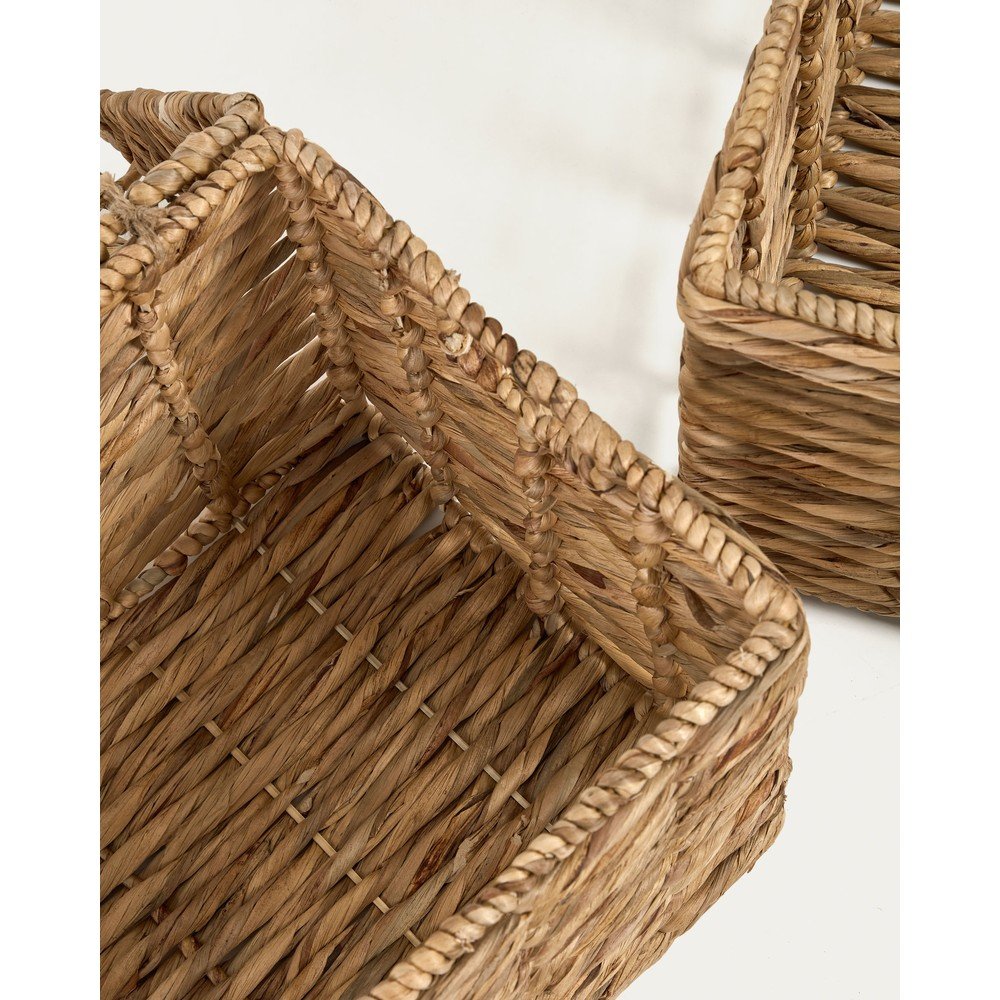 Koszyki zestaw 2 szt. z hiacyntu wodnego 60x37x40 cm Xuliana – Kave Home (zdjęcie 3)