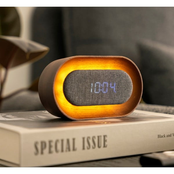 Budzik cyfrowy Lumos Walnut – Gingko-image-1