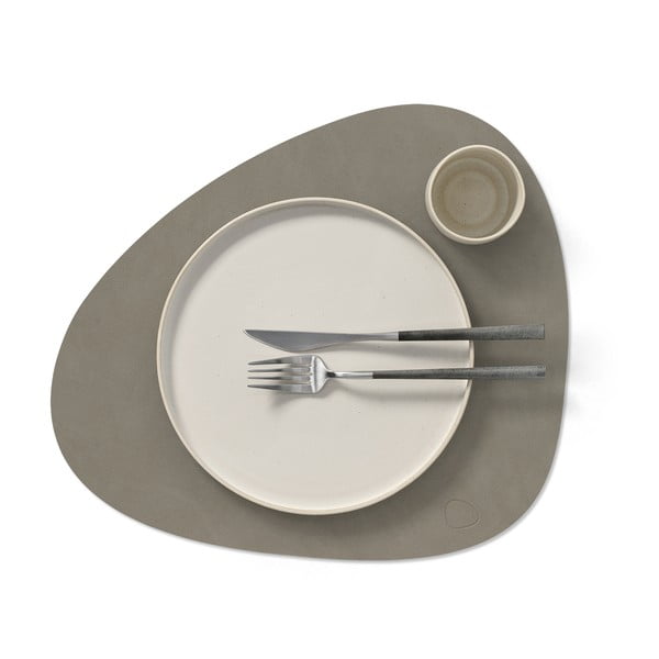 Mata stołowa ze skóry ekologicznej 37x44 cm Curve L Nupo – LIND DNA-image-1