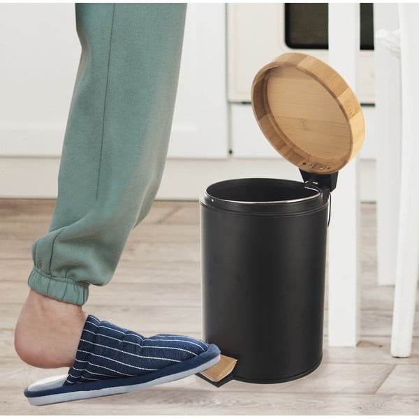 Metalowy kosz na śmieci z pedałem 3 l – Orion-image-1