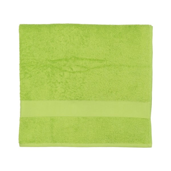 Limonkowy ręcznik frotte Walra Frottier, 90x170 cm