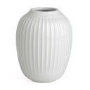 Biały kamionkowy wazon Kähler Design Hammershoi, wys. 10 cm