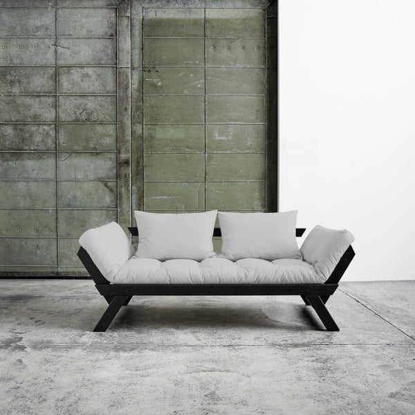 Sofa rozkładana Karup Bebop Black/Light Grey