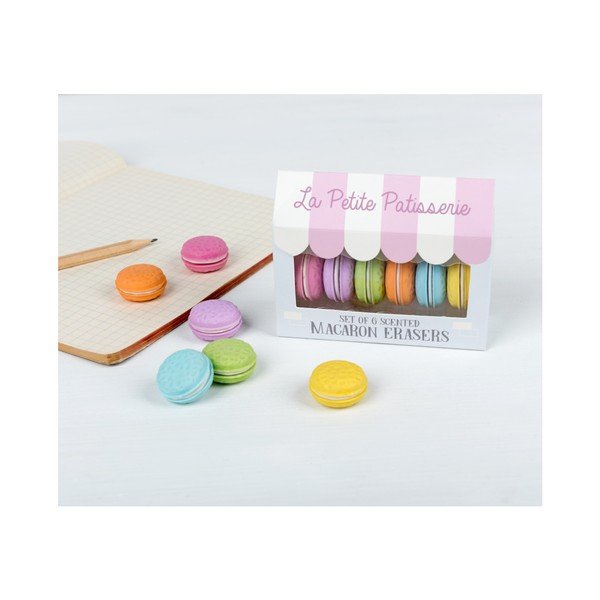 Zestaw 6 gumek do mazania Rex London Macaron-image-2