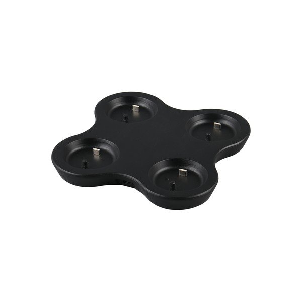 Czarno-biała lampa stołowa LED (wysokość 9 cm) Lorna – Reality-image-4