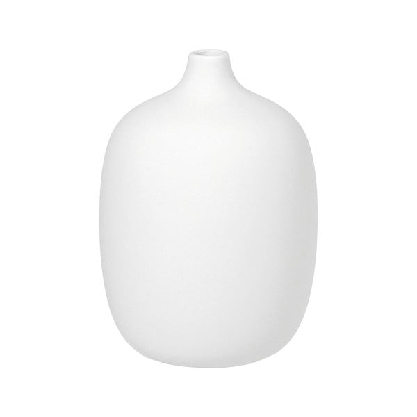 Biały ceramiczny wazon Blomus, wys. 18,5 cm