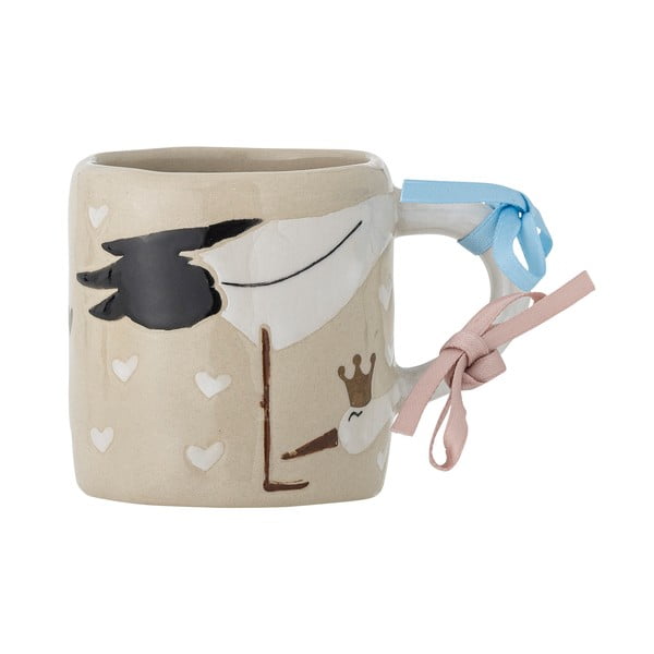 Beżowy ceramiczny kubek dla dzieci 225 ml Bambino – Bloomingville Mini