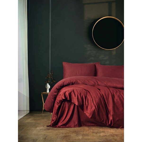 Bordowa pościel jednoosobowa 200x140 cm Elegant  – Mijolnir-image-1