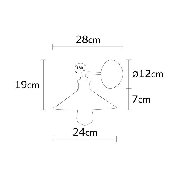 Kinkiet w kolorze brązu ø 24 cm Berceste – Opviq lights-image-4