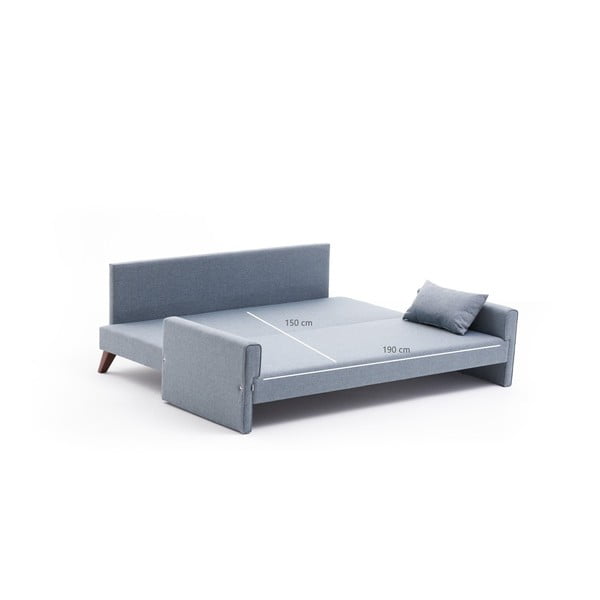 Jasnoniebieska rozkładana sofa 208 cm Bella – Balcab Home-image-3