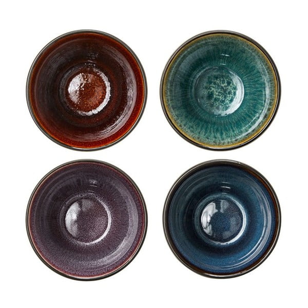 Czarne kubki zestaw 4 szt. do latte ceramiczne 270 ml Gastro Black/Mix – Bitz-image-2