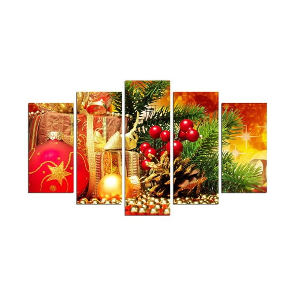 Obraz pięcioczęściowy Christmas Spice, 110x60 cm