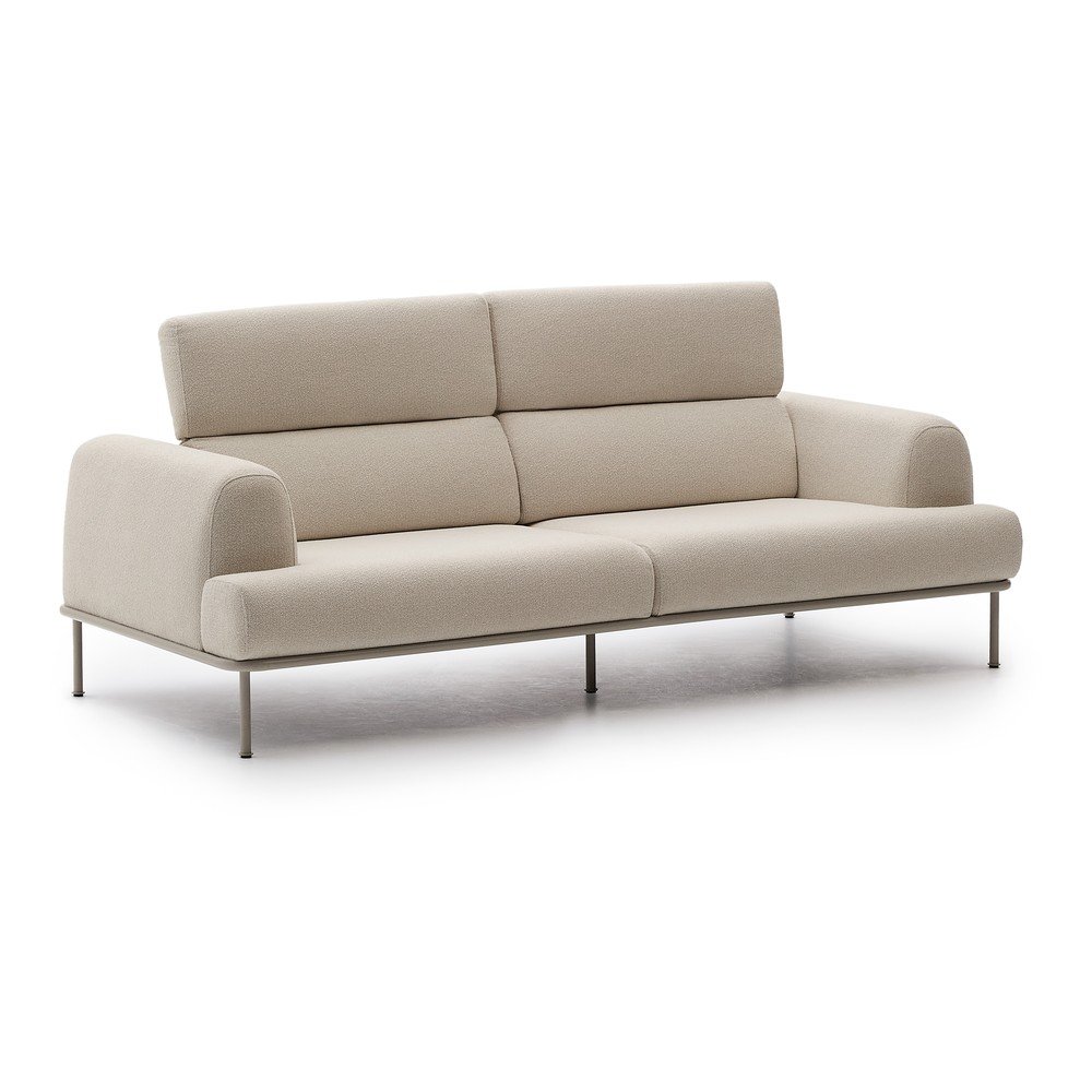 Beżowa sofa z tkaniny szenilowej 234 cm Aurum – Kave Home (zdjęcie 6)