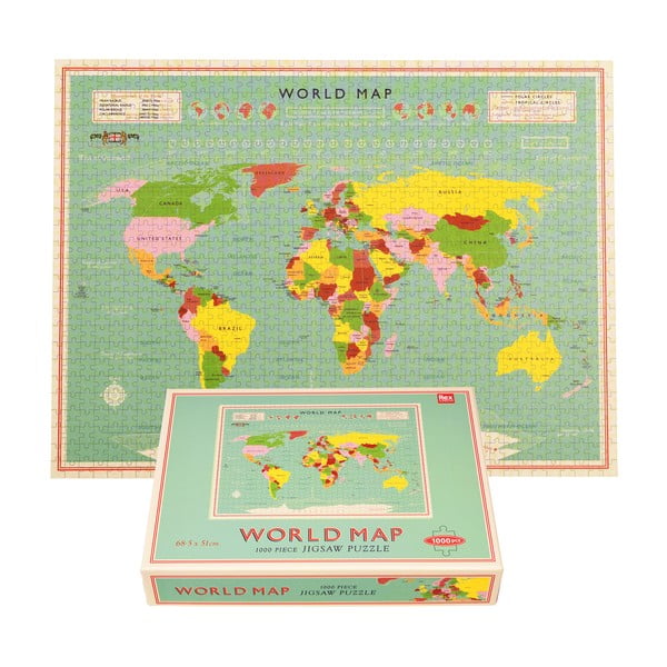 Puzzle (liczba elementów 1000) World Map – Rex London