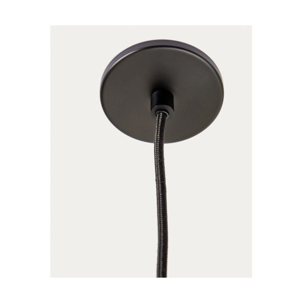 Czarna lampa wisząca z metalowym kloszem Nuvira – Kave Home-image-2