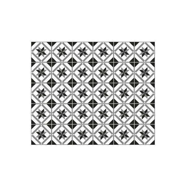 Zestaw 30 naklejek ściennych Ambiance Azulejos Lucida, 15x15 cm-image-2