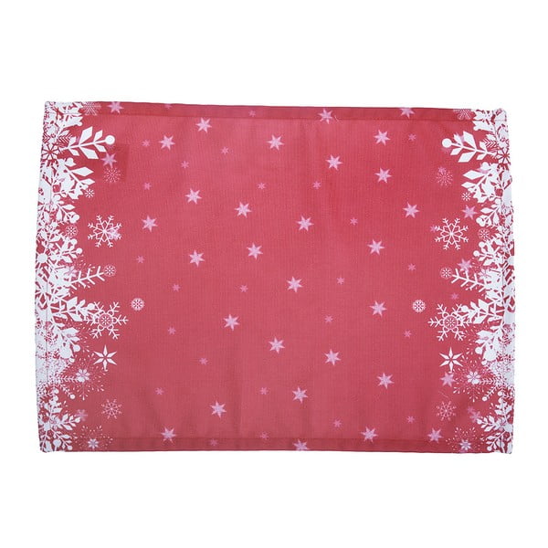 Zestaw 2 czerwonych mat stołowych Mike & Co. NEW YORK Honey Snowflakes, 33x45 cm