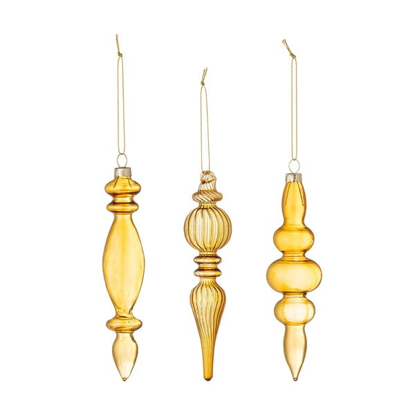 Szklane ozdoby świąteczne zestaw 3 szt. ø 4 cm Auralia – Bloomingville