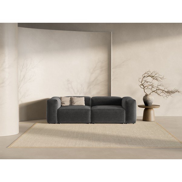 Ciemnoszara sofa 264 cm Bergamo – Cosmopolitan Design-image-1