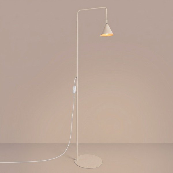 Beżowa stalowa lampa stojąca z elastyczną konstrukcją (wysokość 165 cm) Zylo – Sollux-image-2