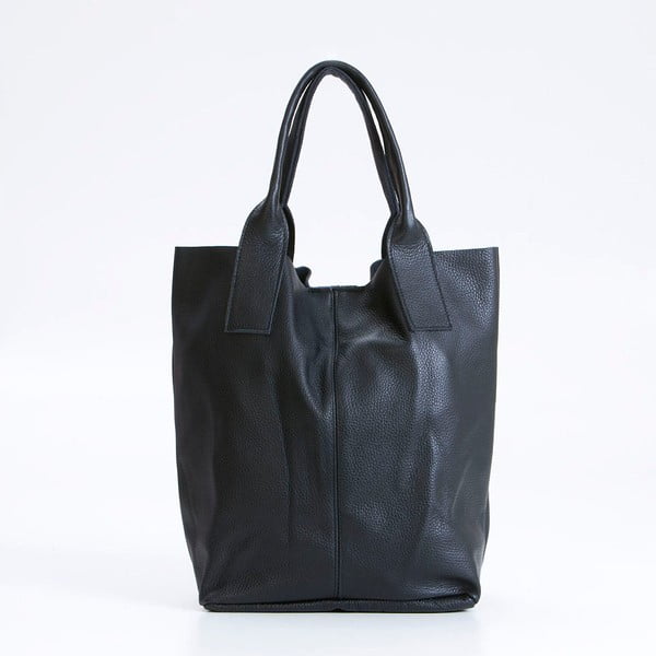 Czarna skórzana torebka Giorgio Costa Lauretta-image-1