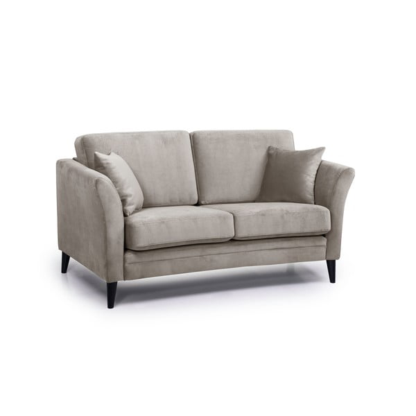 Beżowa aksamitna sofa Scandic Eden, 165 cm-image-2