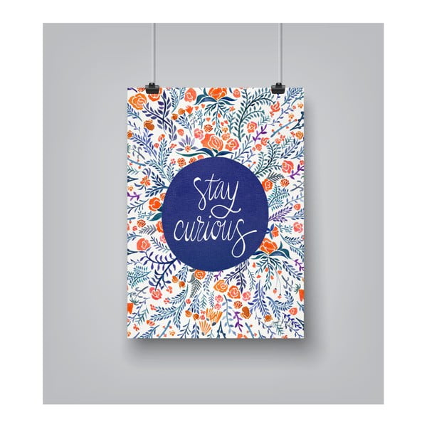 Plakat Americanflat Stay Curious by Cat Coquillette, 30x42 cm