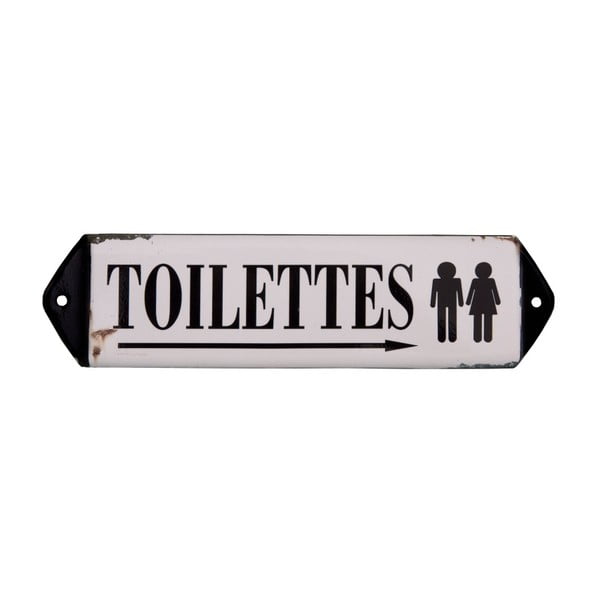 Metalowa tabliczka 30,5x7 cm Toilettes – Antic Line