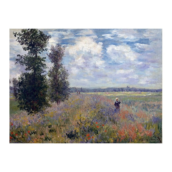 Reprodukcja obrazu Claude'a Moneta - Poppy Fields near Argenteuil, 80x60 cm