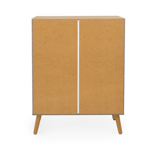 Szara szafka z nogami z drewna dębowego Tenzo Dot, szer. 79 cm-image-4