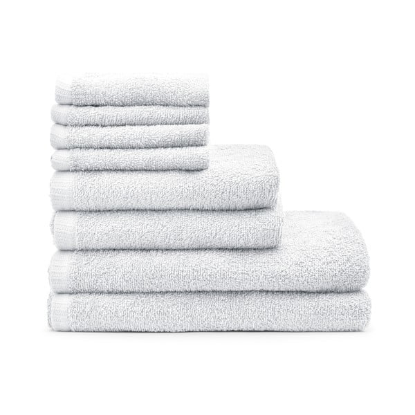 Białe bawełniane ręczniki szybkoschnące zestaw 8 szt. Quick Dry – Catherine Lansfield