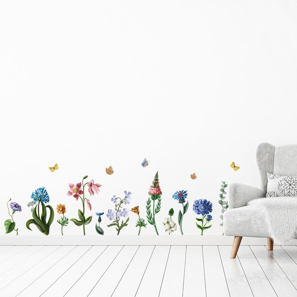 Komplet naklejek ściennych Ambiance Wildflowers-image-2