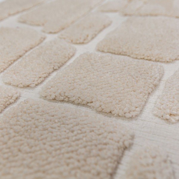 Kremowy dywan 200x300 cm Esra Cobbled – Flair Rugs-image-2