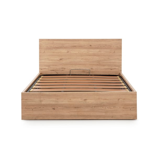 Łóżko dwuosobowe ze schowkiem i stelażem 160x200 cm Kronos – Marckeric-image-2