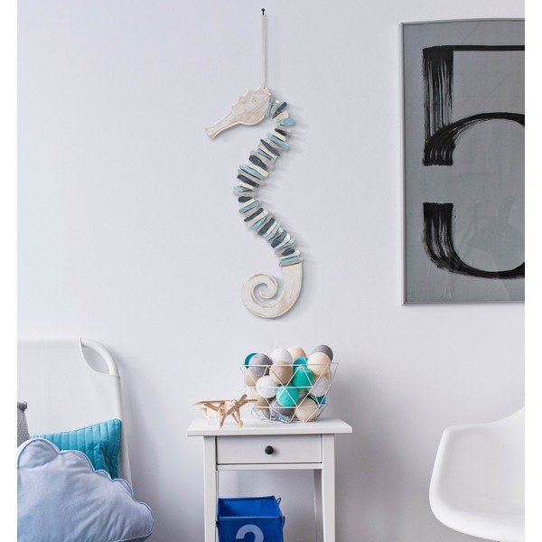 Drewniana dekoracja ścienna 22x55 cm Sea Horse – Mauro Ferretti-image-1