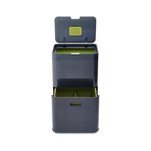 Szary kosz do segregacji śmieci Joseph Joseph IntelligentWaste Totem 48-image-4