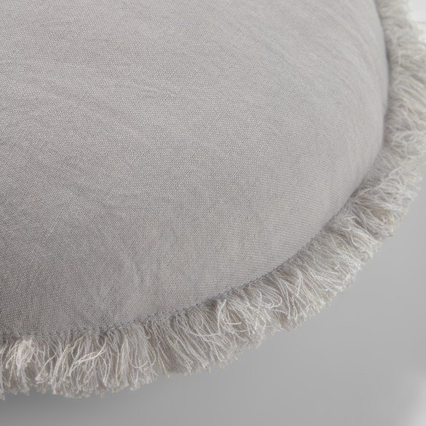 Szara poszewka na poduszkę Kave Home Clarice, ø 45 cm-image-1