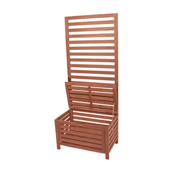 Brązowa drewniana ławka ogrodowa Concord – Garden Pleasure-image-1