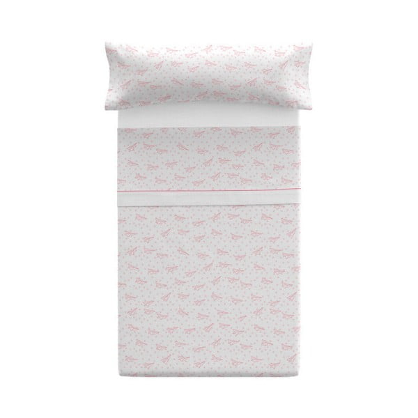 Poszewka na poduszkę z prześcieradłem Pooch Paper Dreams Coral, 110x45 cm