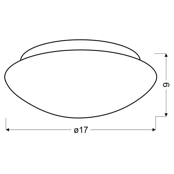 Biała lampa sufitowa ze szklanym kloszem ø 17,5 cm Nina – Candellux Lighting-image-2