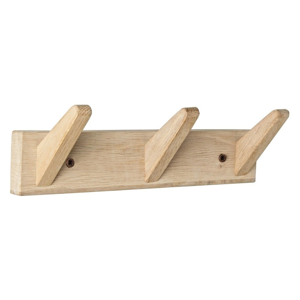 Wieszak ścienny z litego drewna dębowego w jasnym naturalnym kolorze 31 cm Daiki – Yes Everyday