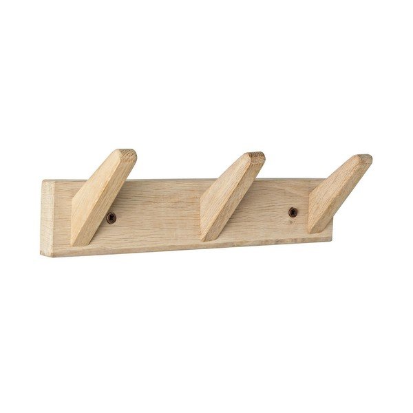 Wieszak ścienny z litego drewna dębowego w jasnym naturalnym kolorze 31 cm Daiki – Yes Everyday