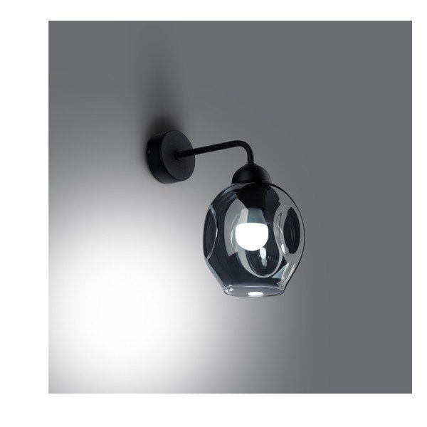 Czarny kinkiet ø 25 cm Garten – Sollux-image-2