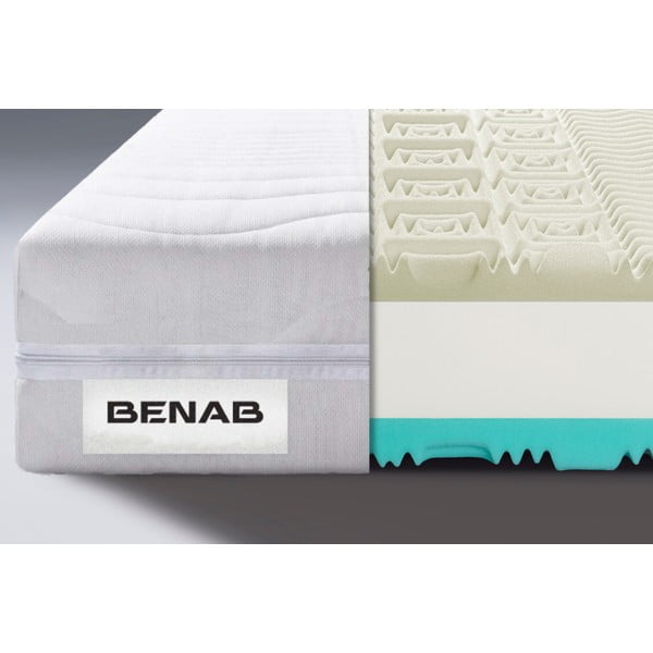 Twardy/średnio twardy piankowy materac dwustronny 120x200 cm Visco Comfort – BENAB-image-1