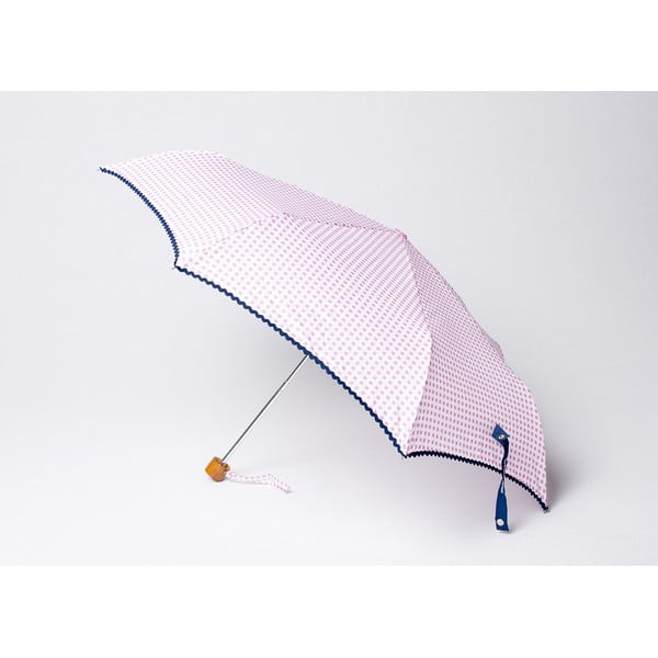 Składany parasol Vichy, różowy