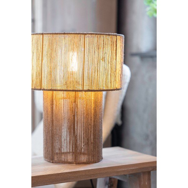 Lampa stołowa z kloszem z juty (wysokość 38 cm) Soga – Markslöjd-image-1