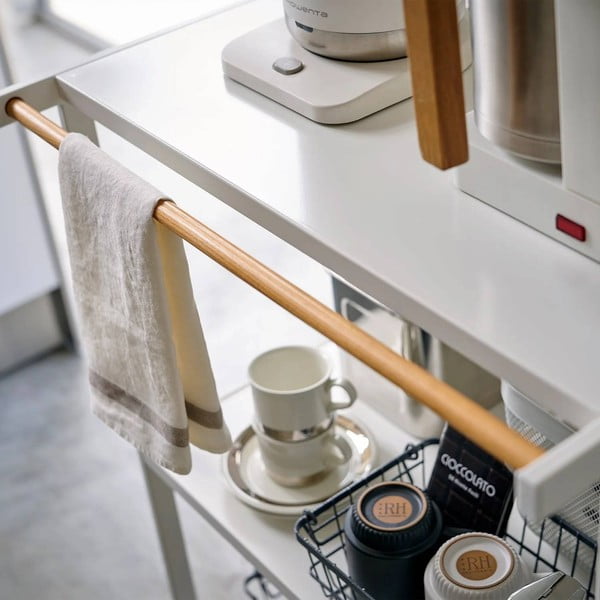 Stalowy regał w matowym białym kolorze 60x90x46,5 cm Tower – YAMAZAKI-image-2