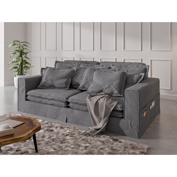 Szara sofa 236 cm Nora – Ropez-image-3