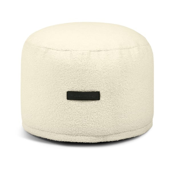 Kremowy worek do siedzenia z materiału bouclé Mini – SLOWDOWN