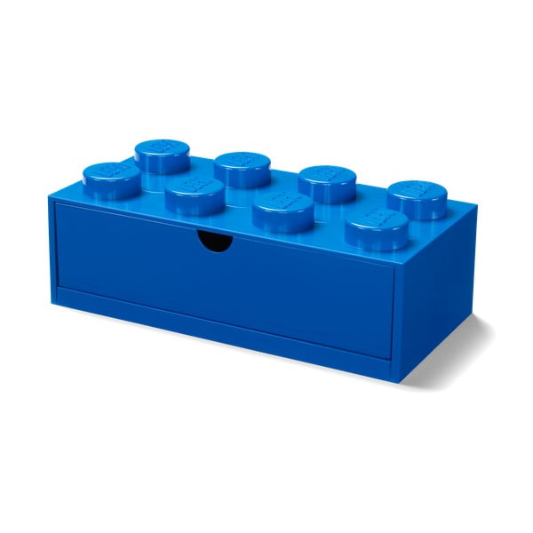 Niebieski pojemnik z szufladką LEGO®, 31x16 cm